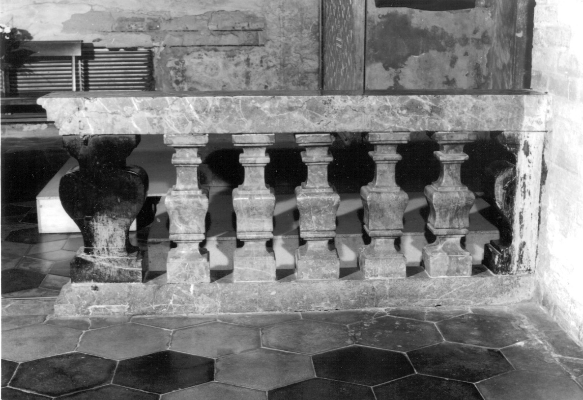 balaustrata, serie - bottega lombarda (seconda metà sec. XVIII)