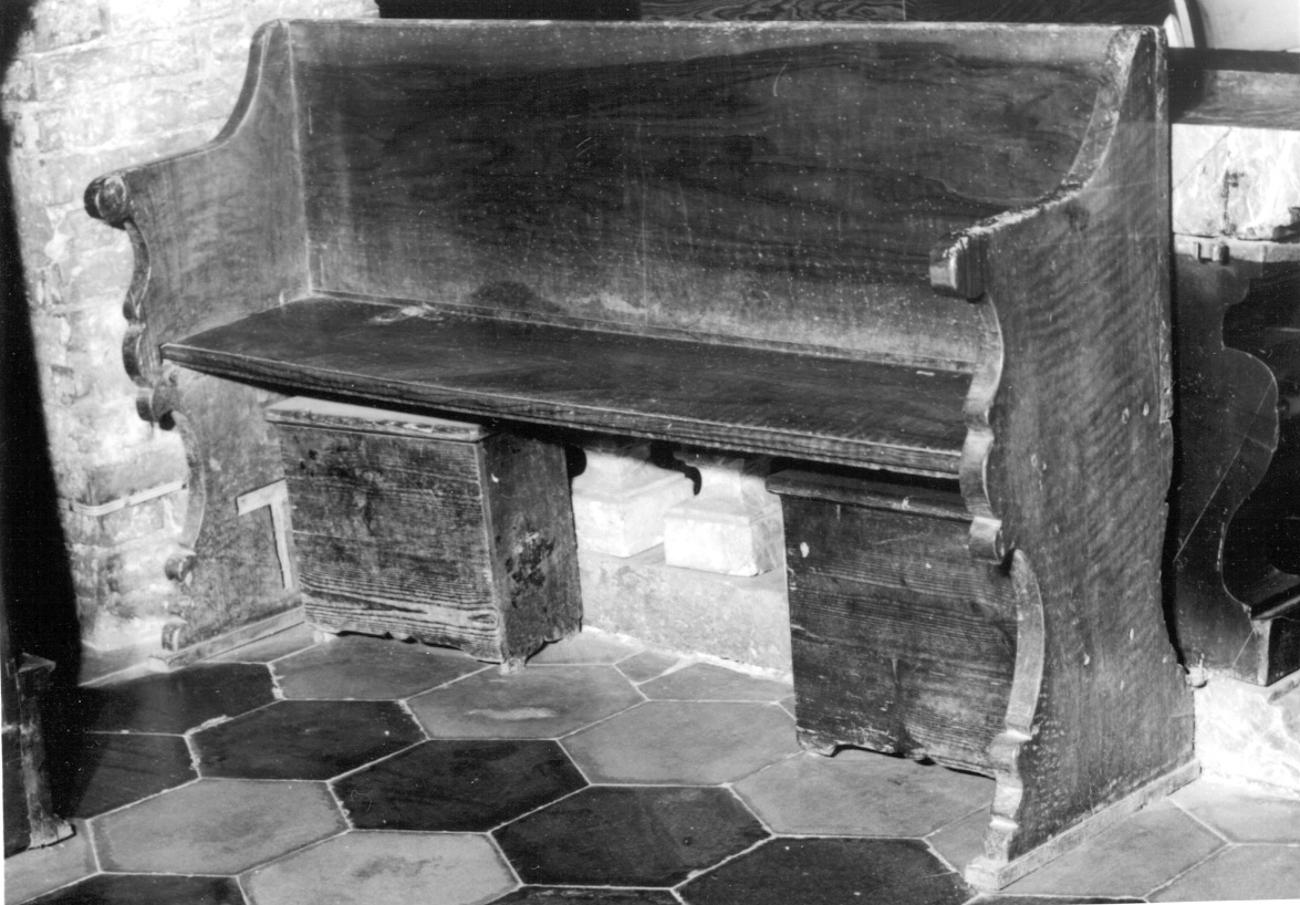 banco da chiesa, opera isolata - ambito lombardo (sec. XVIII)