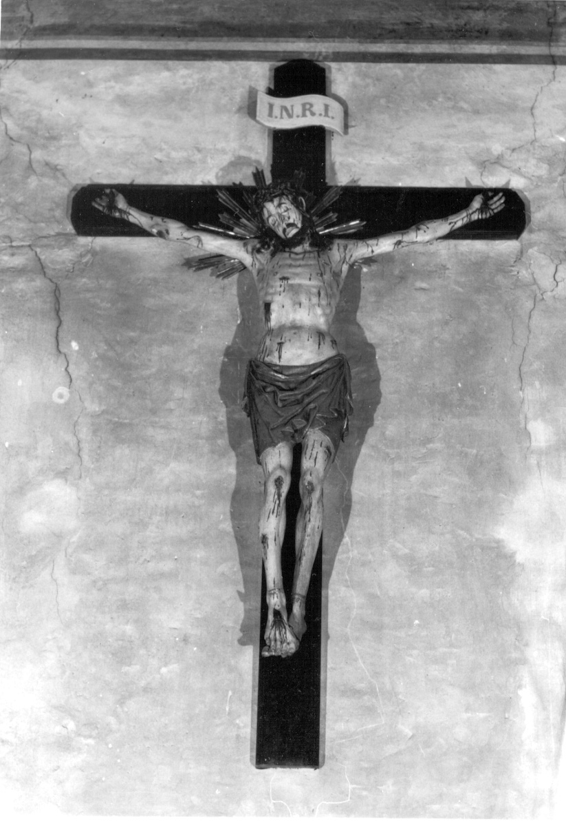 Cristo crocifisso (crocifisso, opera isolata) - ambito lombardo (primo quarto sec. XVI)