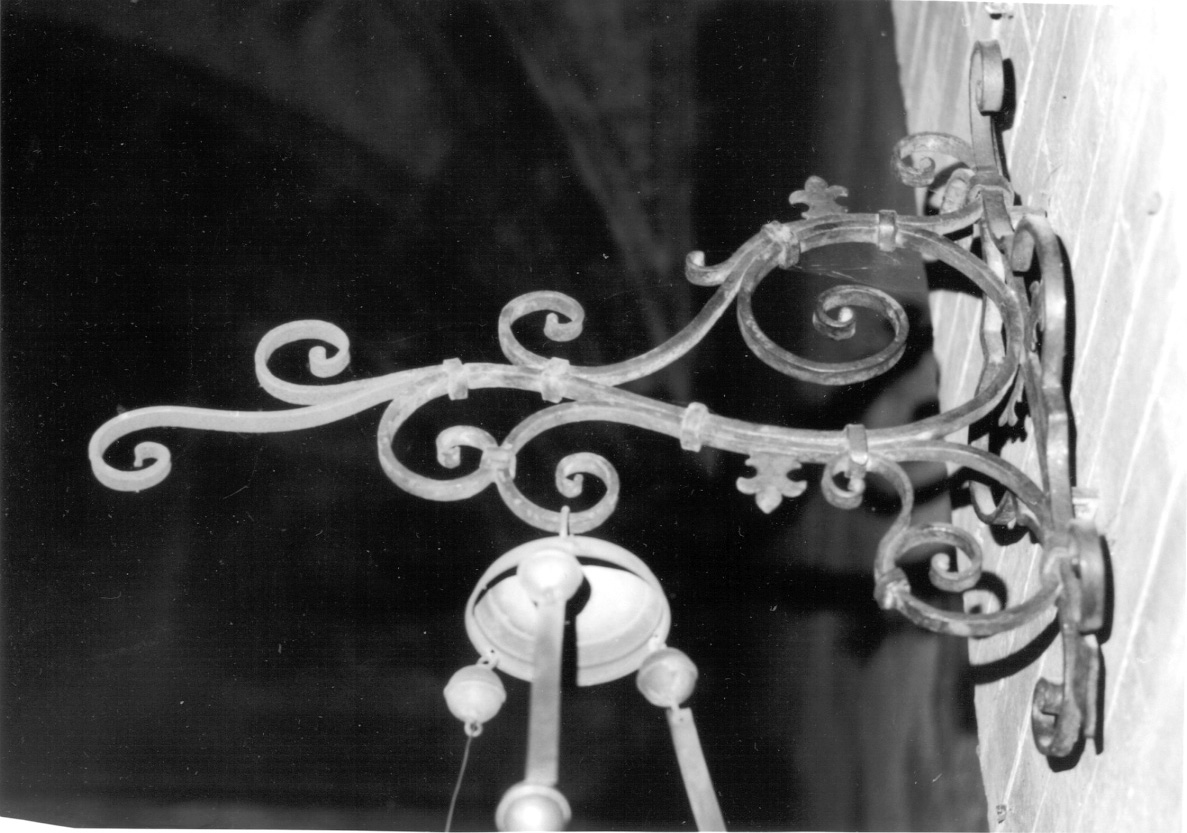 candeliere da parete, opera isolata - bottega piemontese (seconda metà sec. XIX)