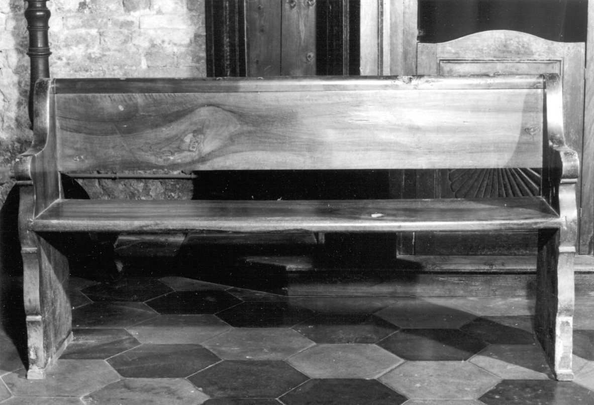 banco da chiesa, opera isolata - ambito piemontese (sec. XIX)