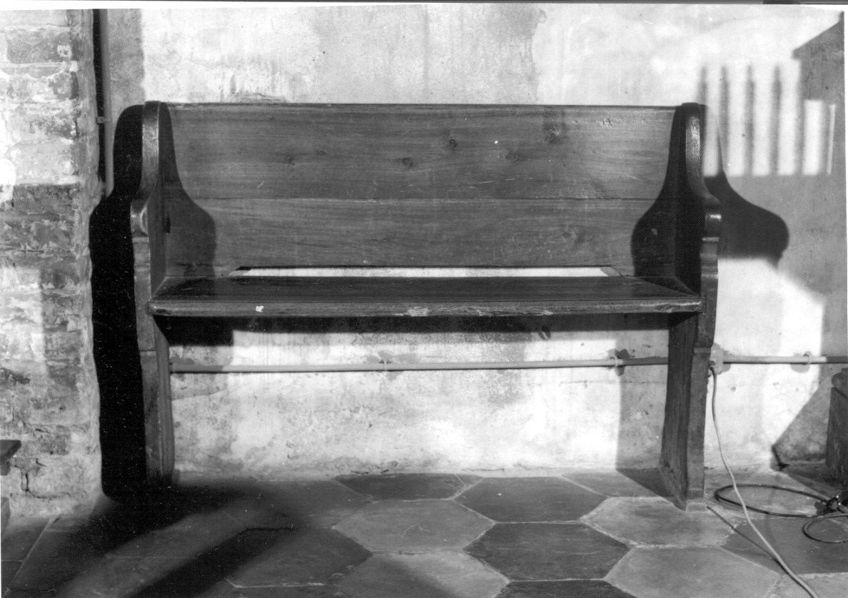 banco da chiesa, serie - ambito piemontese (sec. XIX)