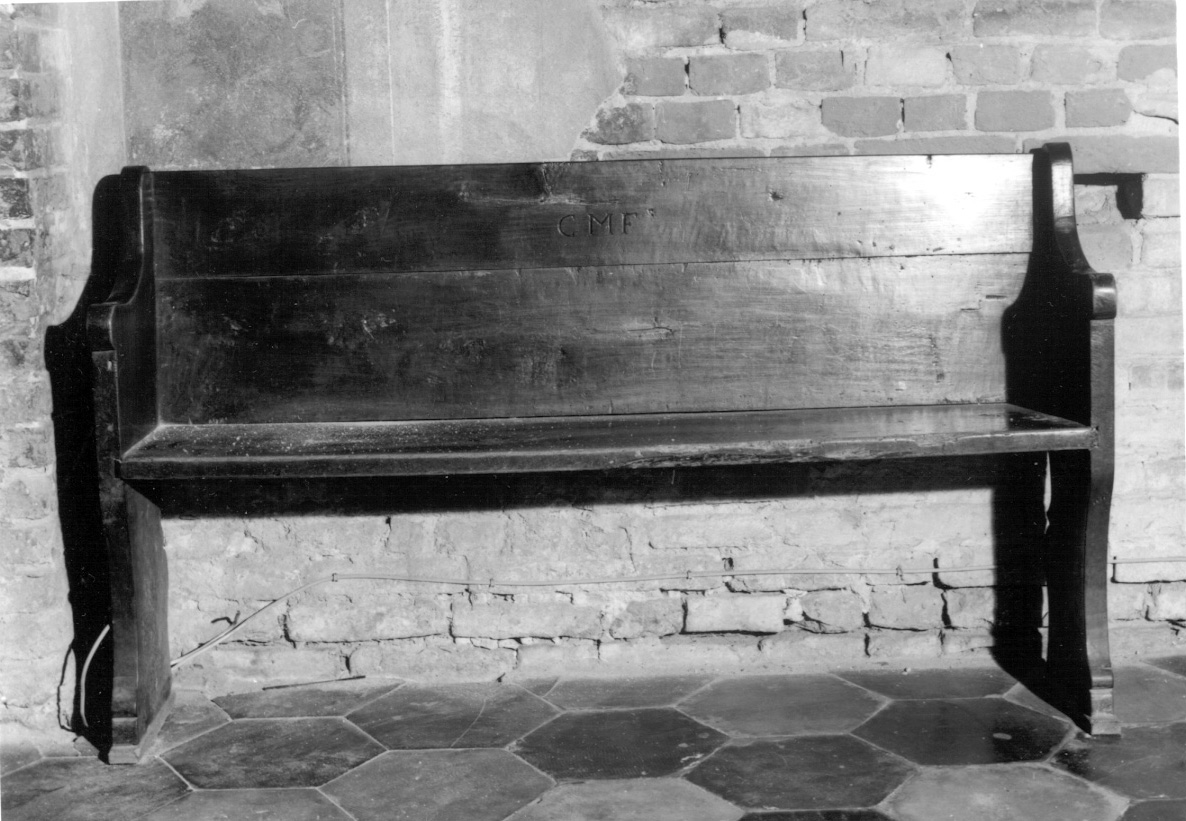 banco da chiesa, opera isolata - ambito piemontese (sec. XIX)