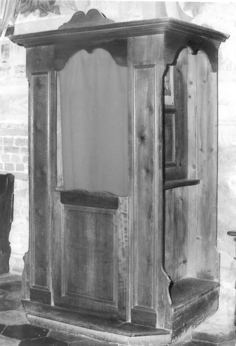 confessionale, opera isolata - ambito piemontese (sec. XIX)
