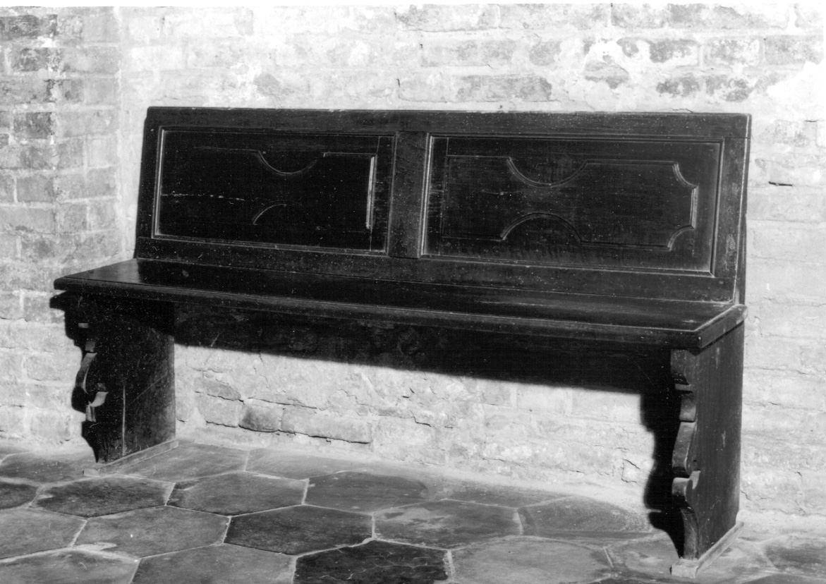 banco da chiesa, opera isolata - ambito piemontese (sec. XVIII)