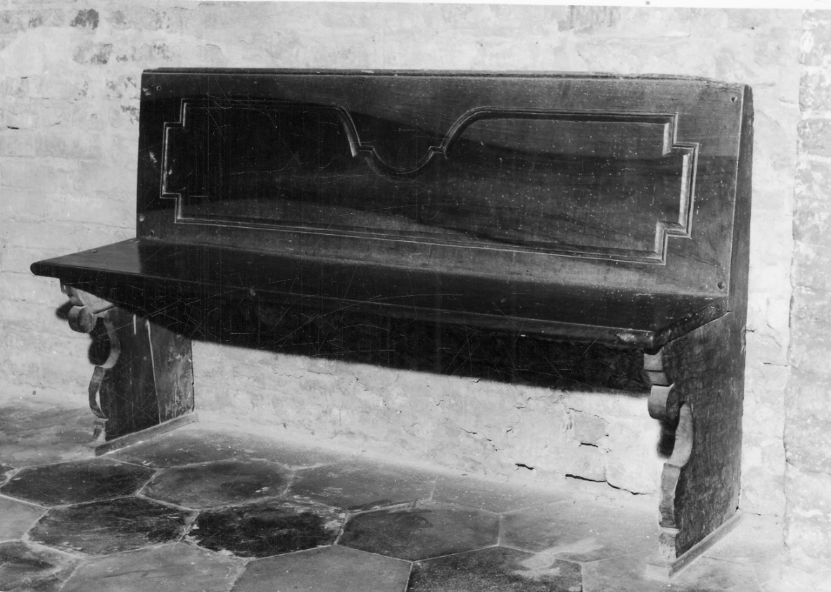 banco da chiesa, opera isolata - ambito piemontese (sec. XVIII)