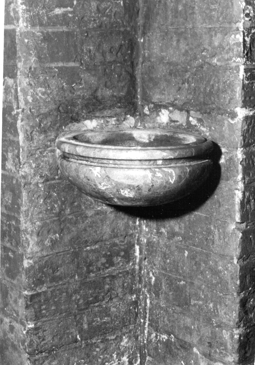 acquasantiera - da parete, opera isolata - bottega lombarda (sec. XVIII)