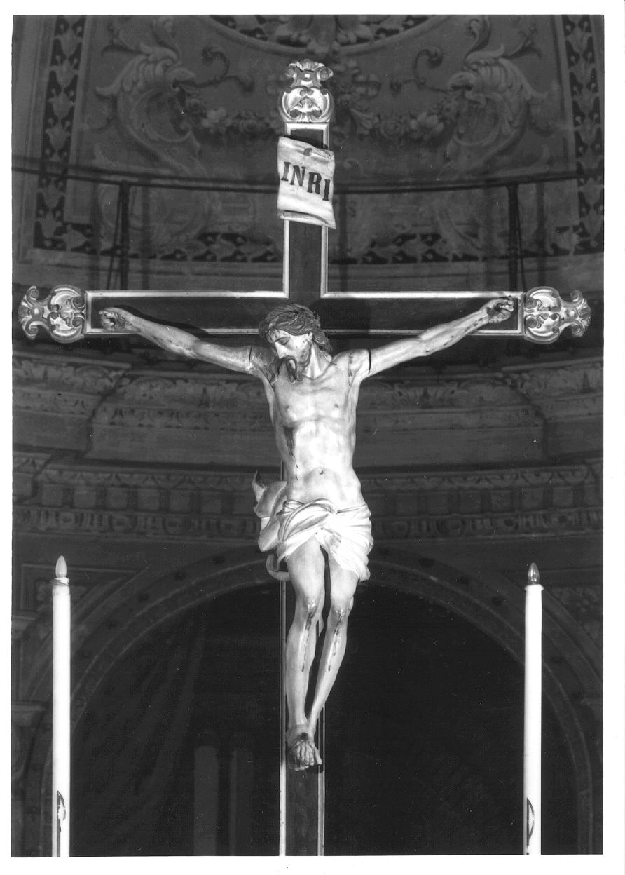 CRISTO CROCIFISSO (crocifisso, opera isolata) - bottega piemontese (seconda metà sec. XIX)