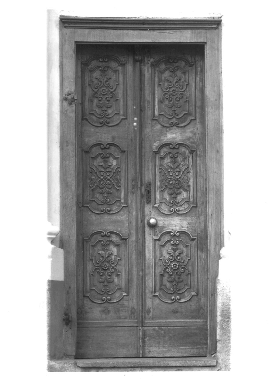 porta - a due battenti, opera isolata - bottega piemontese (inizio sec. XIX)