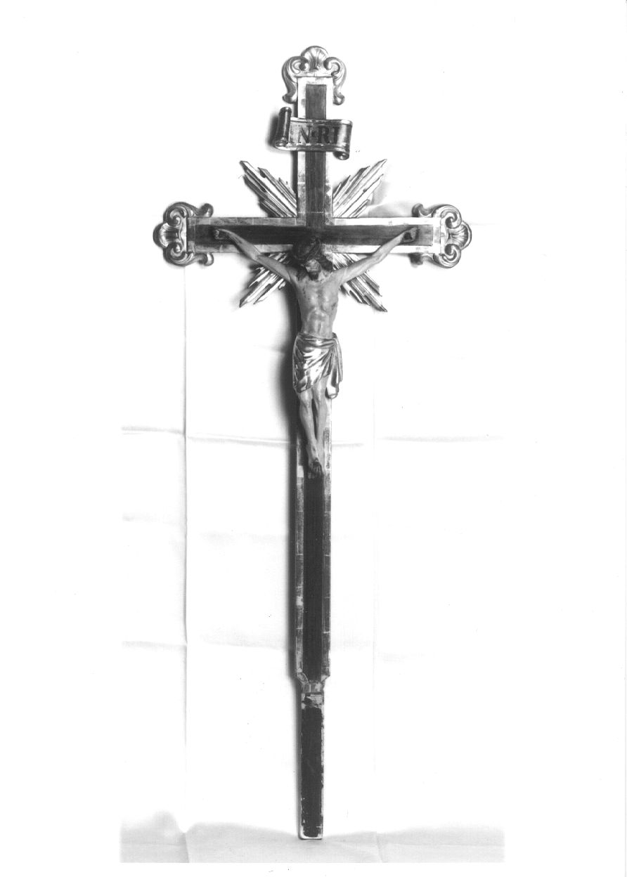 CRISTO CROCIFISSO (crocifisso, opera isolata) - bottega piemontese (prima metà sec. XIX)