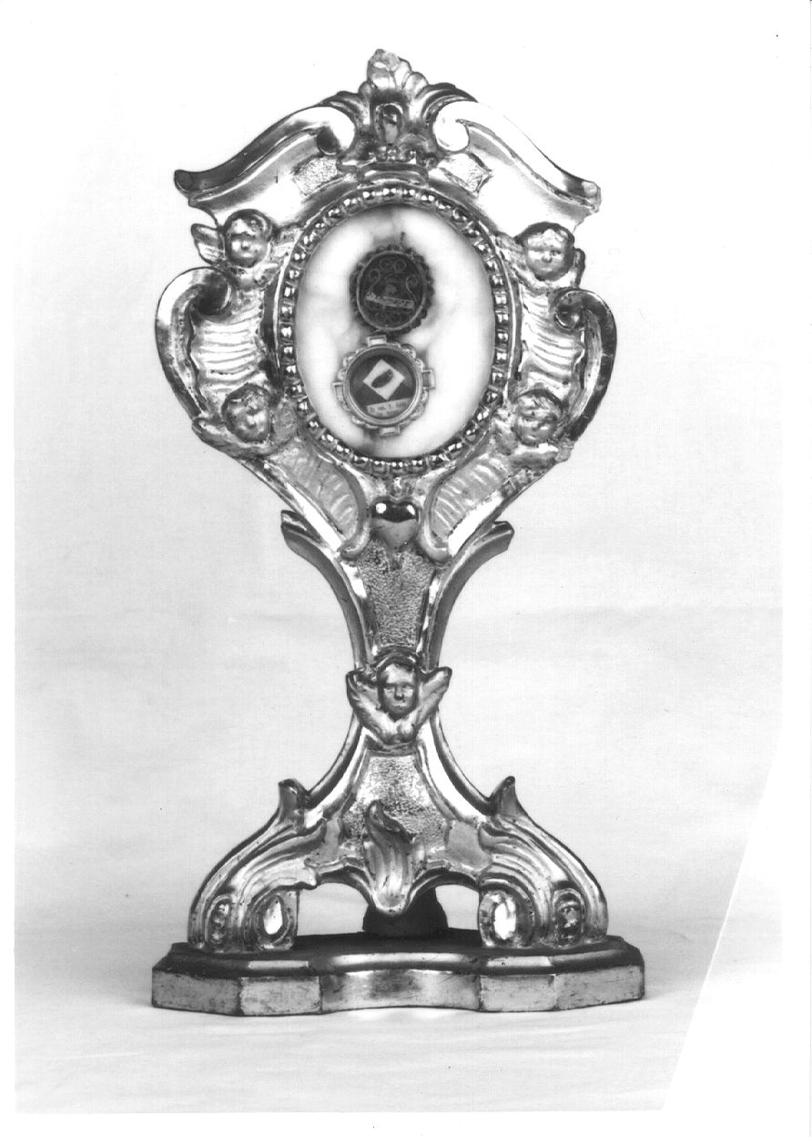 reliquiario - a OSTENSORIO, opera isolata - bottega piemontese (seconda metà sec. XIX)