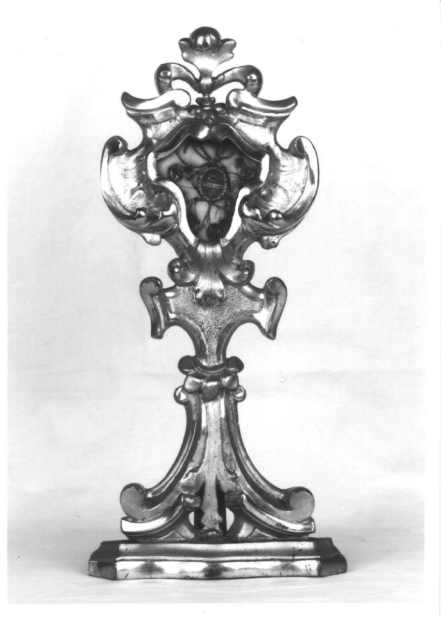 reliquiario - a OSTENSORIO, opera isolata - bottega piemontese (seconda metà sec. XIX)