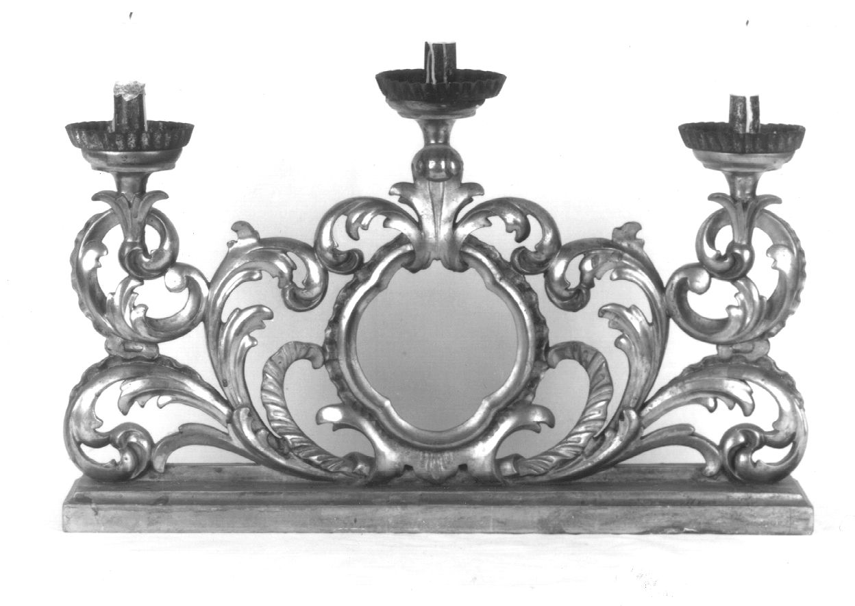 candeliere d'altare, serie - bottega piemontese (ultimo quarto sec. XIX)