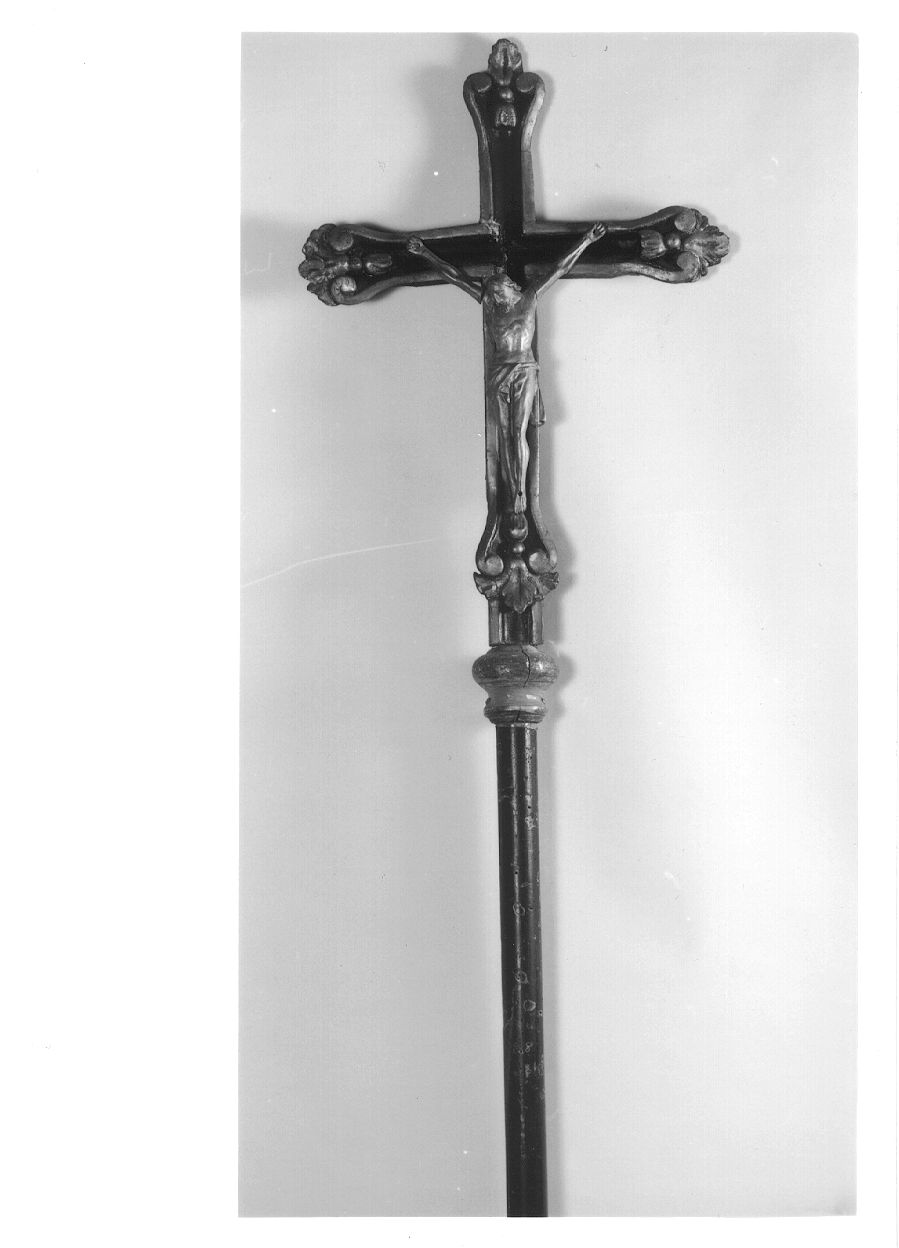 croce processionale, opera isolata - bottega piemontese (sec. XIX)