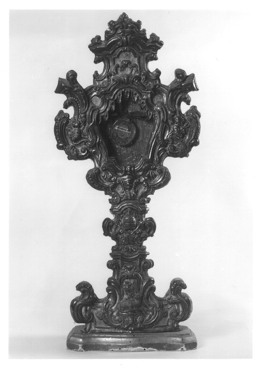 reliquiario - a OSTENSORIO, opera isolata - bottega italiana (prima metà sec. XVIII)