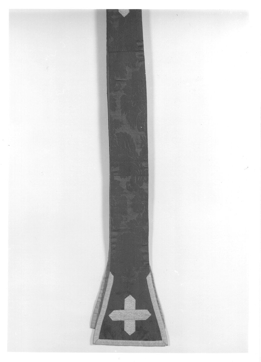 stola, elemento d'insieme - manifattura piemontese (sec. XIX)