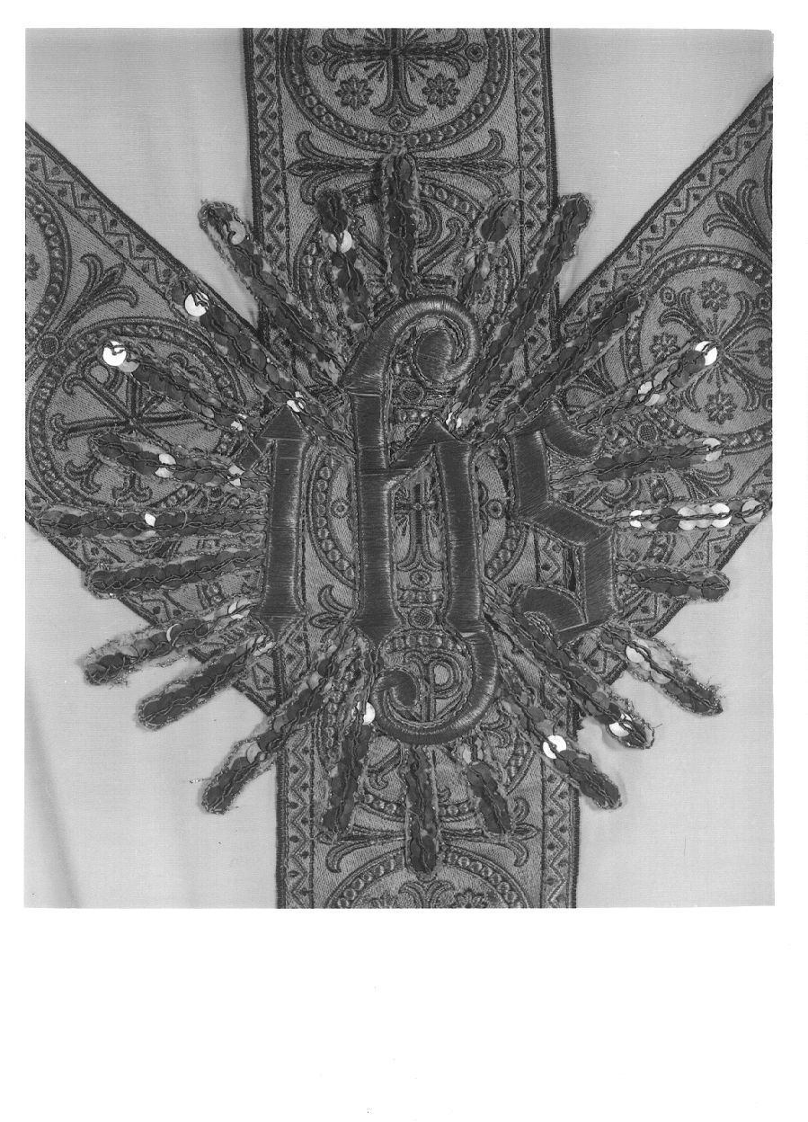 decorazione a ricamo, opera isolata - manifattura italiana (prima metà sec. XX)