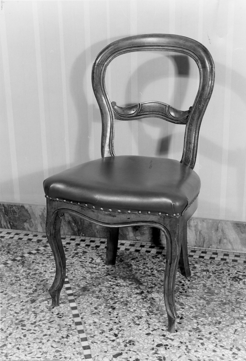 sedia, opera isolata - bottega piemontese (inizio sec. XX)