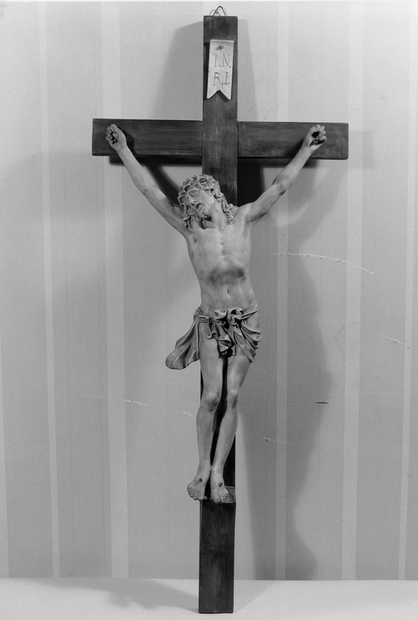 Cristo crocifisso (crocifisso, opera isolata) - ambito piemontese (inizio sec. XX)