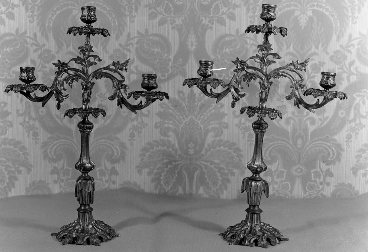 candelabro, serie - produzione piemontese (terzo quarto sec. XIX)