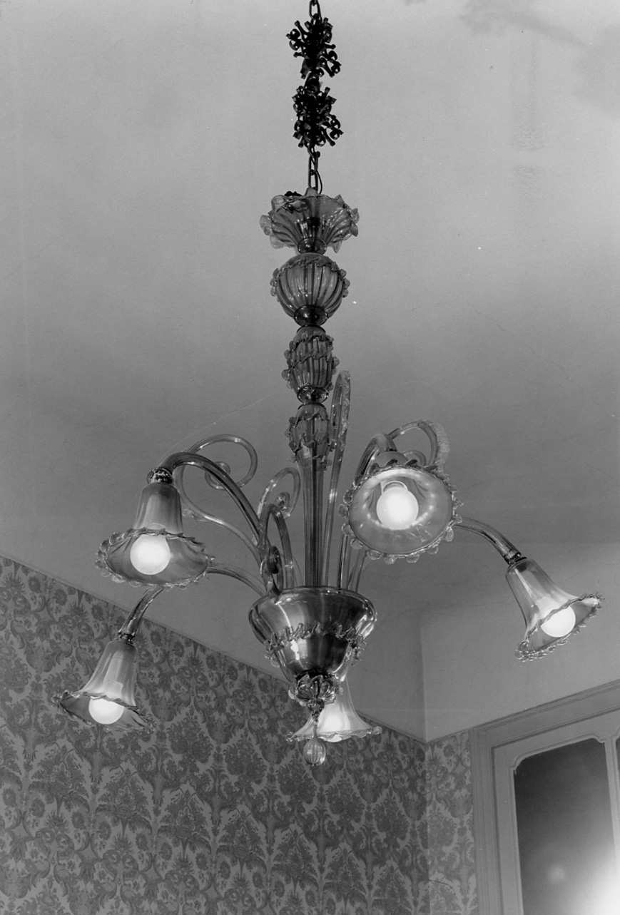 lampadario - a bracci, opera isolata - manifattura di Murano (inizio sec. XX)