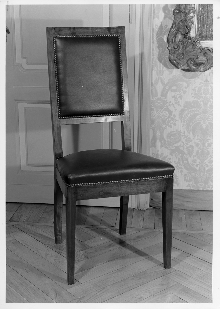 sedia, serie - ambito piemontese (fine sec. XIX)