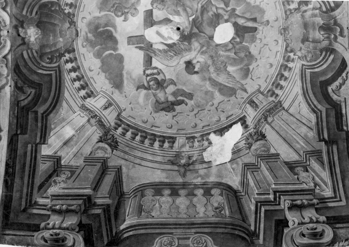 gloria della croce (dipinto murale, opera isolata) - ambito piemontese (primo quarto sec. XX)