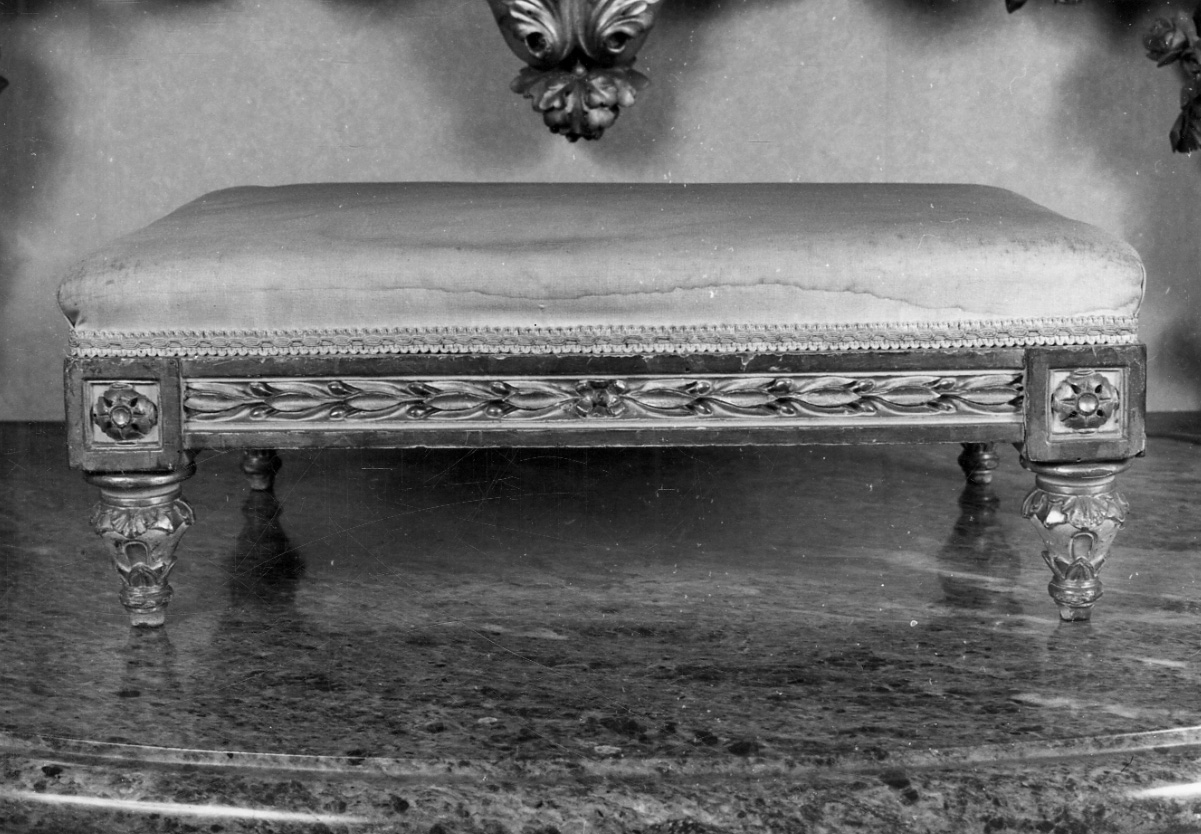 poggiapiedi, opera isolata di Bonzanigo Giuseppe Maria (ultimo quarto sec. XVIII)