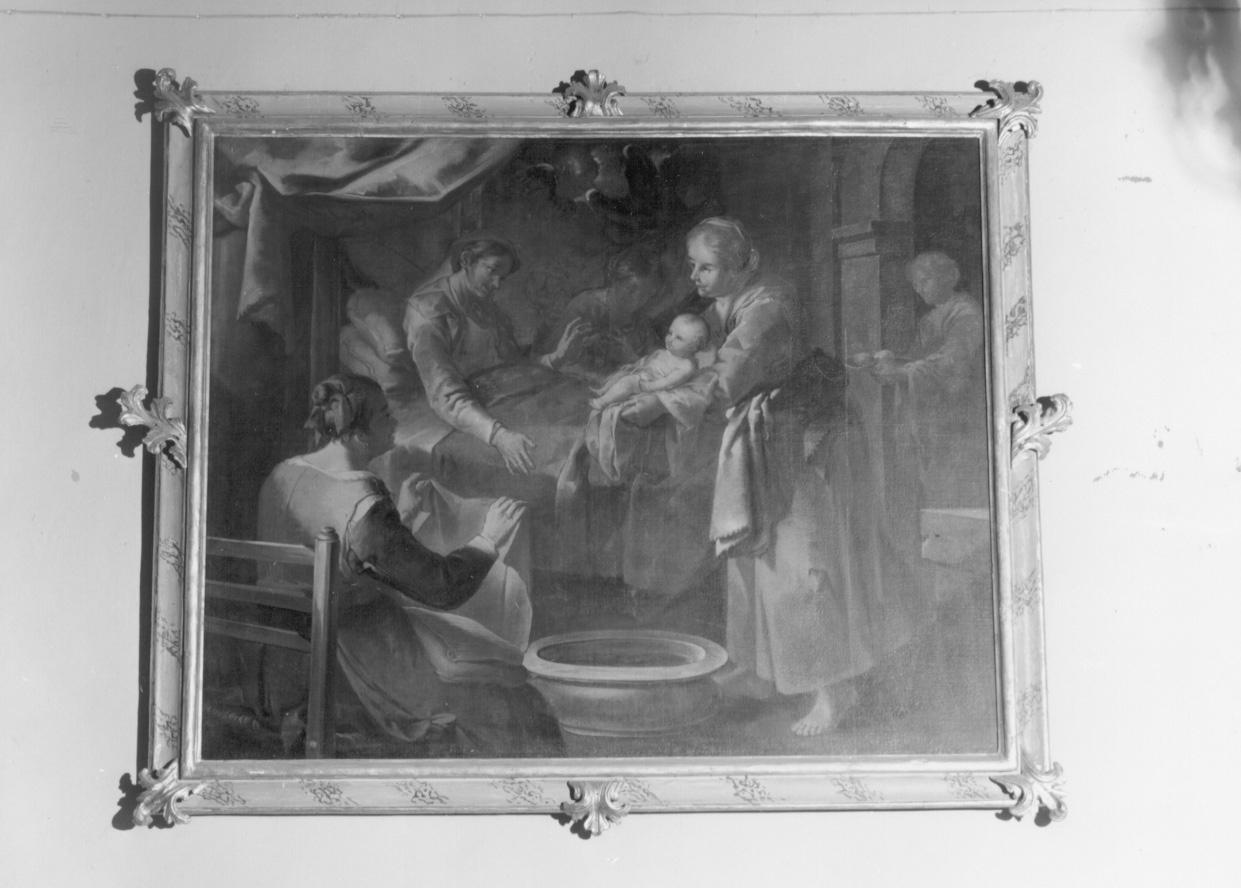 NASCITA DI MARIA VERGINE (dipinto, ciclo) di Cipper Giacomo Francesco detto Todeschini (prima metà sec. XVIII)