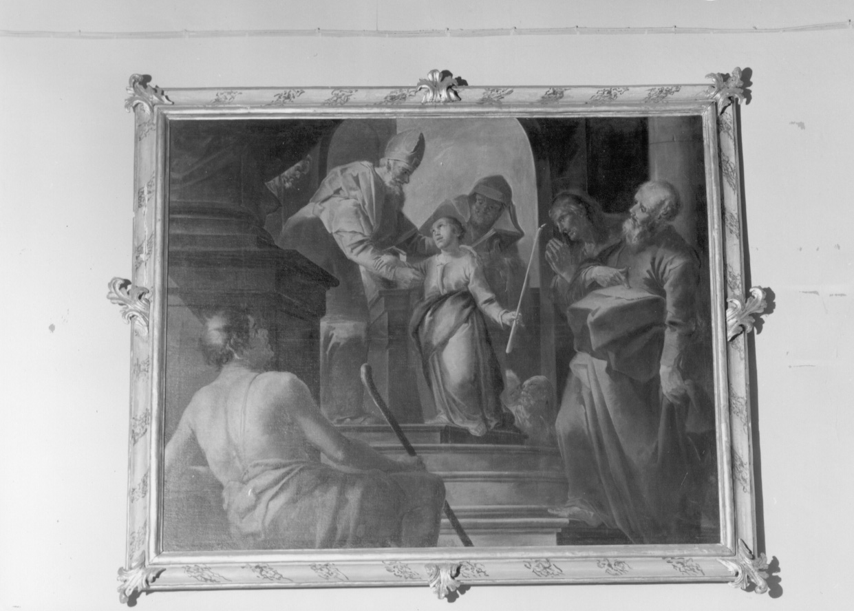 PRESENTAZIONE DI MARIA VERGINE AL TEMPIO (dipinto, ciclo) di Cipper Giacomo Francesco detto Todeschini (prima metà sec. XVIII)