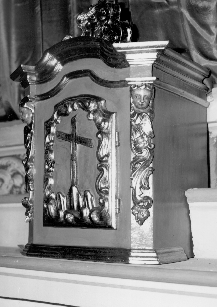 CROCE (tabernacolo, elemento d'insieme) - bottega piemontese (prima metà sec. XVII)