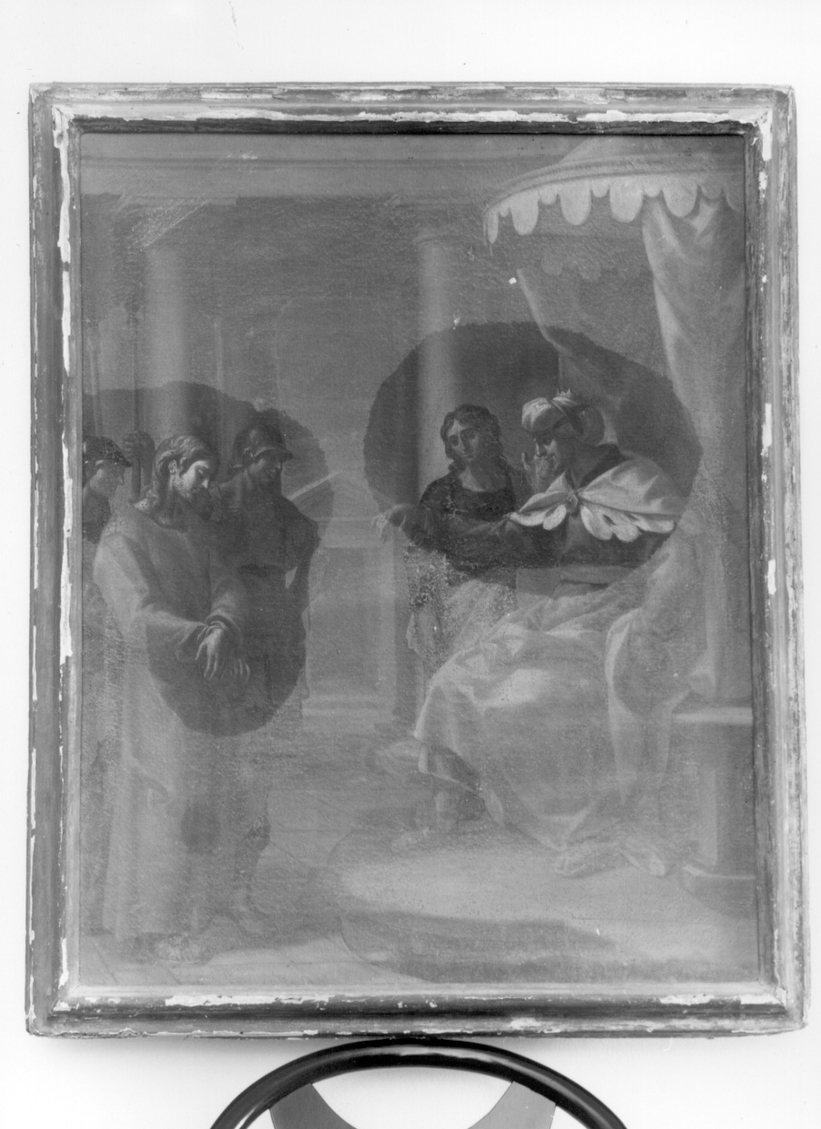 Cristo davanti a Erode (dipinto, elemento d'insieme) - ambito piemontese (prima metà sec. XVII)