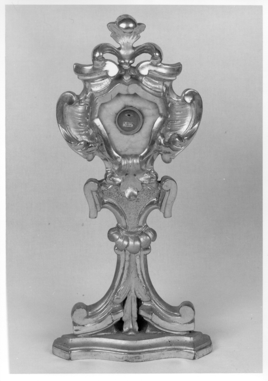 reliquiario - a OSTENSORIO, opera isolata - bottega piemontese (seconda metà sec. XIX)