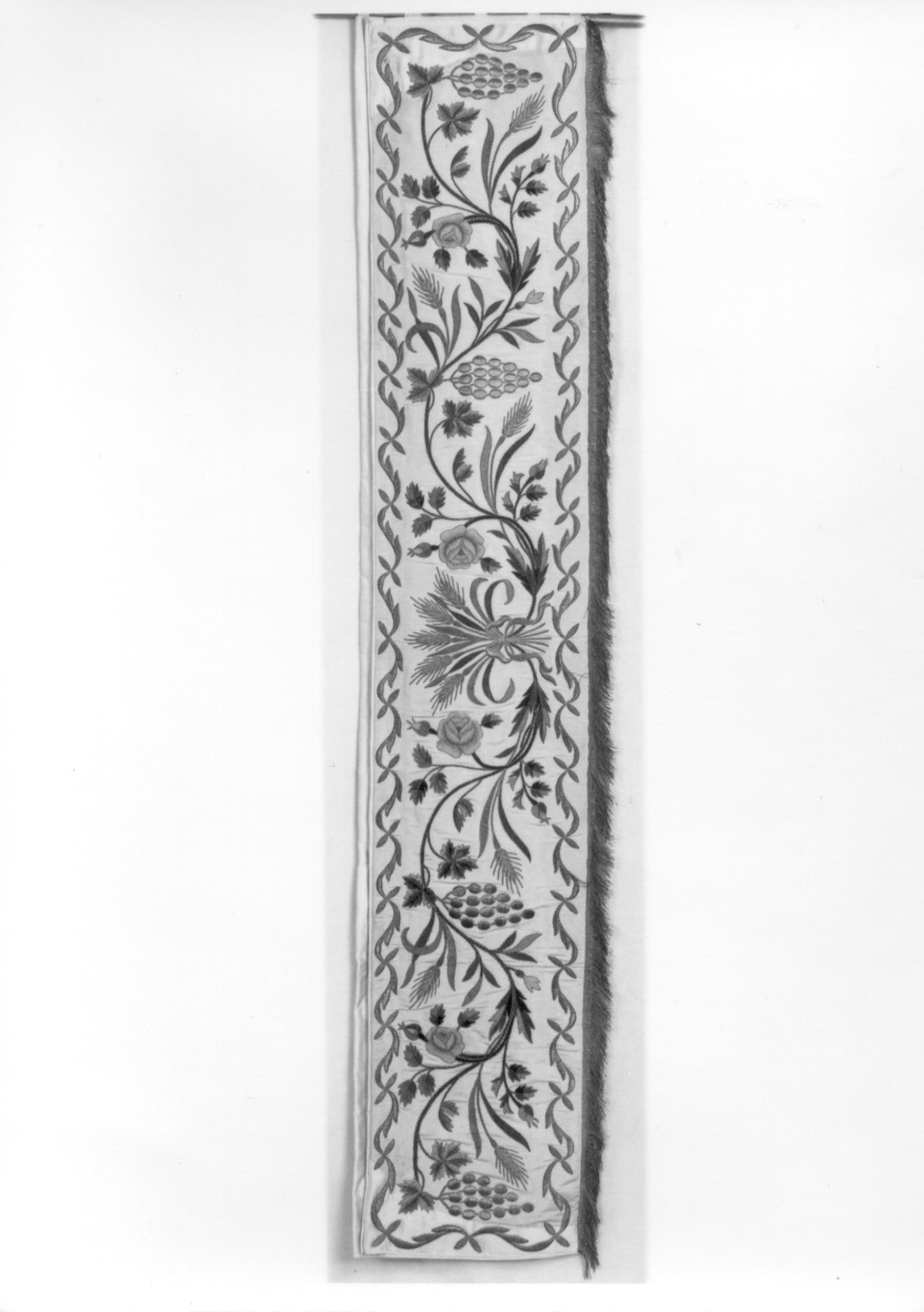 drappellone di baldacchino, serie - manifattura piemontese (seconda metà sec. XIX)