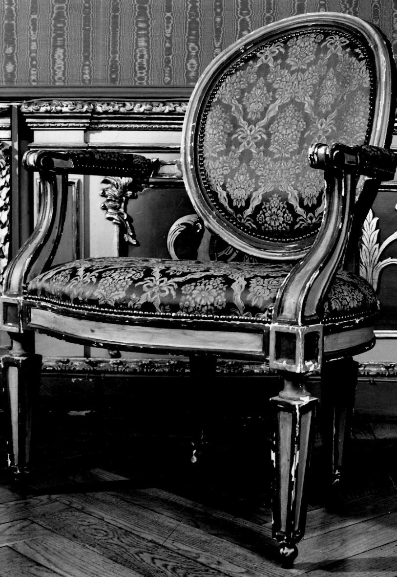 poltrona, serie - ambito piemontese (ultimo quarto sec. XVIII)