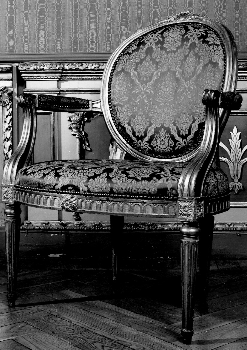 poltrona, serie - ambito piemontese (ultimo quarto sec. XVIII)