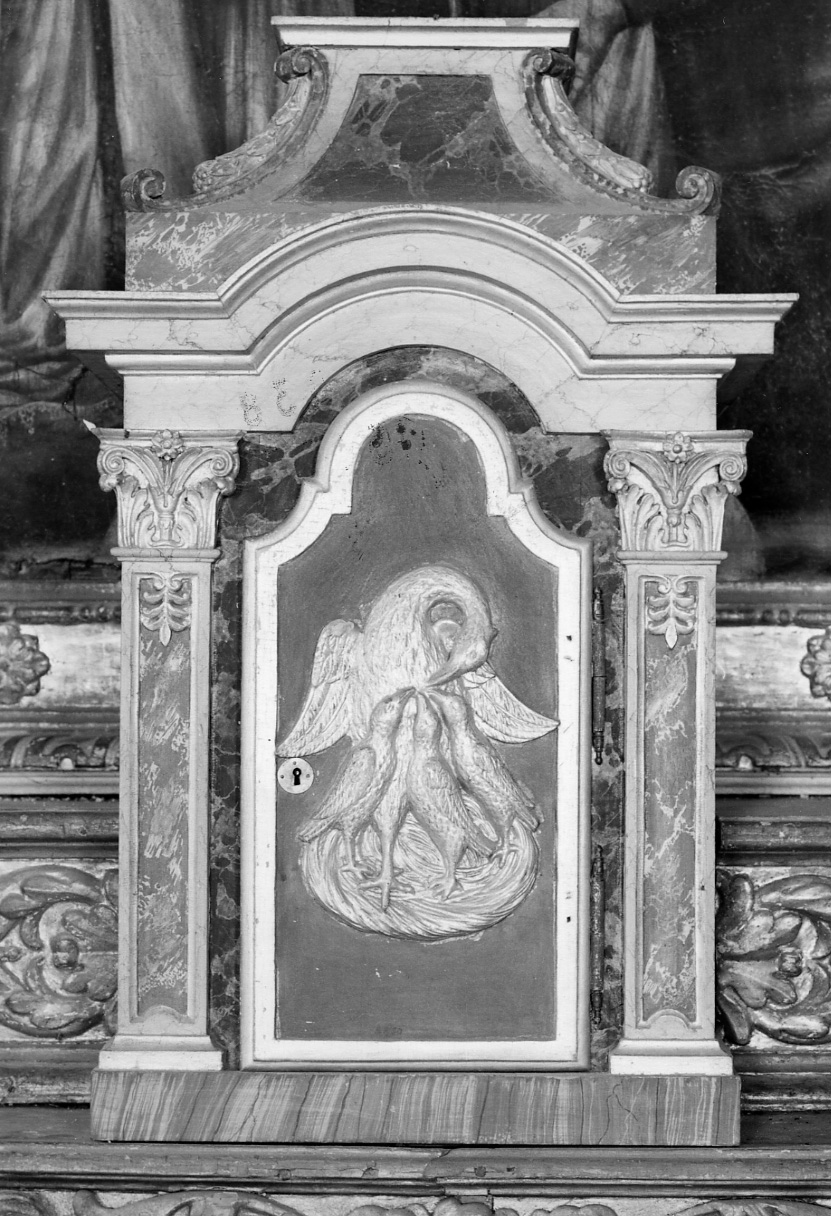 simbolo eucaristico (tabernacolo) - bottega piemontese (ultimo quarto sec. XIX)