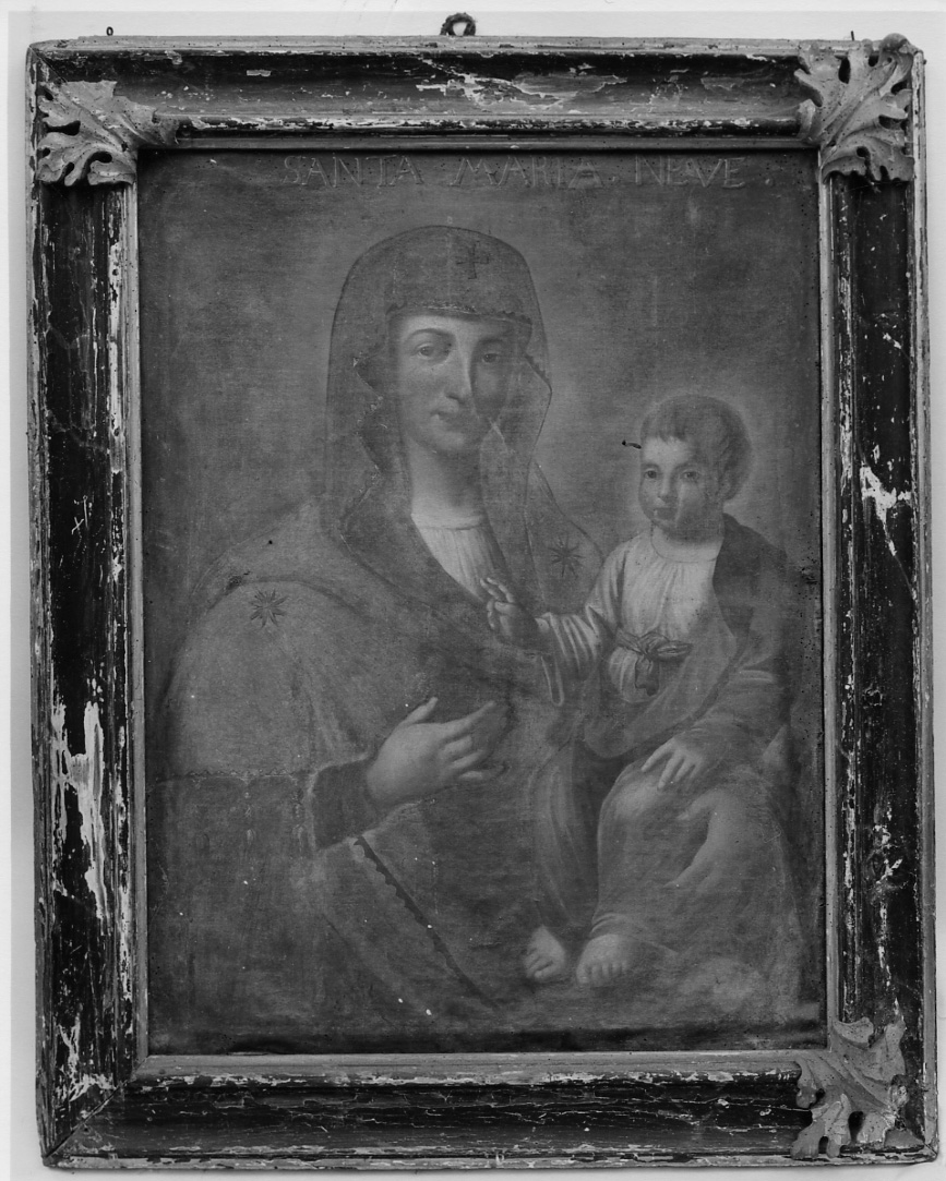 Santa Maria Neve, Madonna con Bambino (dipinto, opera isolata) - ambito romano (?) (fine/ inizio secc. XVII/ XVIII)