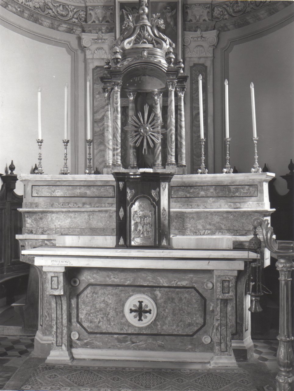 altare maggiore, opera isolata di Bagutti Francesco Maria (fine sec. XVIII)
