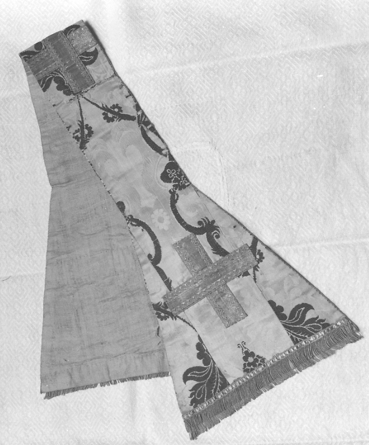 manipolo, elemento d'insieme - manifattura italiana (seconda metà sec. XVIII)