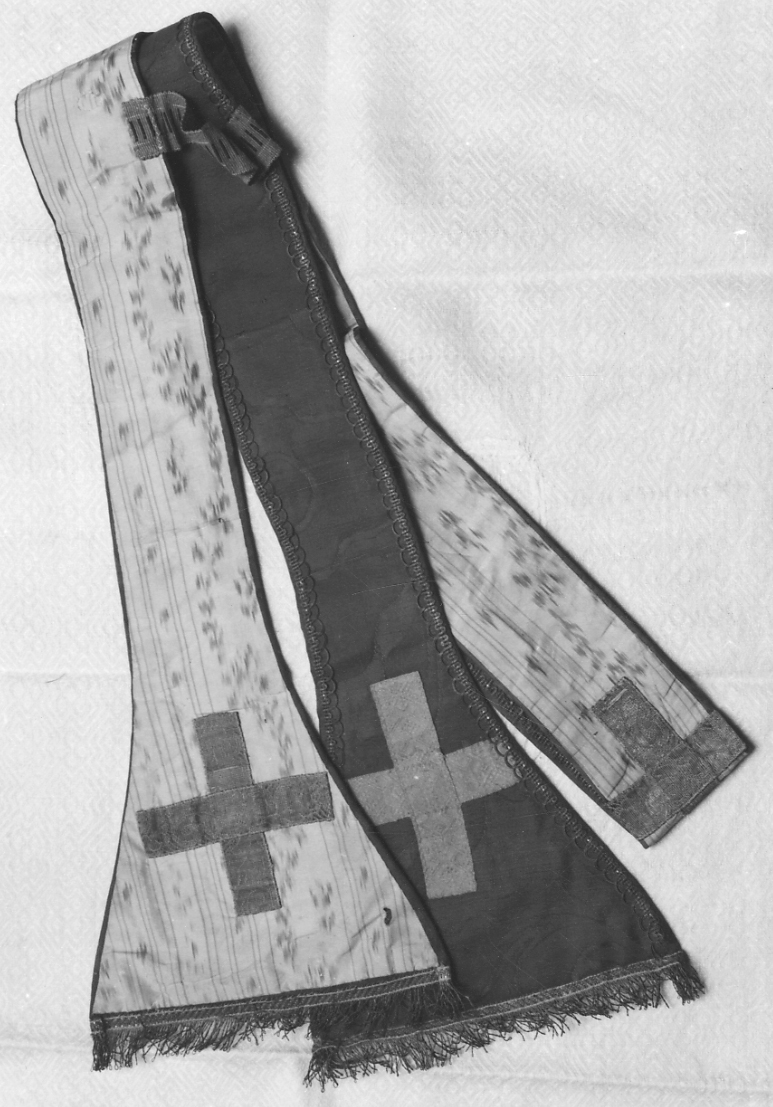 stola, opera isolata - manifattura italiana (seconda metà sec. XVIII)