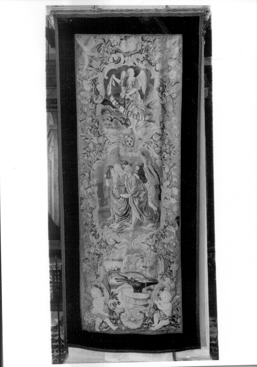 bacio di Giuda (parato da chiesa, opera isolata) - manifattura lombardo-piemontese (ultimo quarto sec. XVII)
