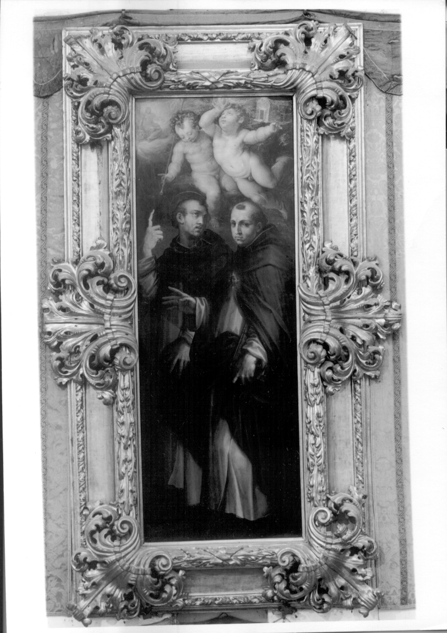 San Tommaso d'Aquino e San Vincenzo Ferrer (dipinto, opera isolata) di Vasari Giorgio (sec. XVI)