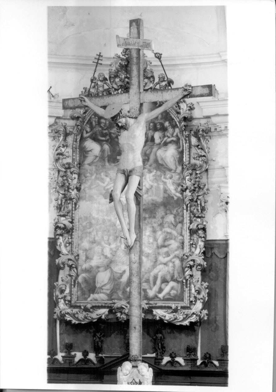 Cristo crocifisso dolente (crocifisso, opera isolata) di Marini Angelo detto Siciliano (terzo quarto sec. XVI)