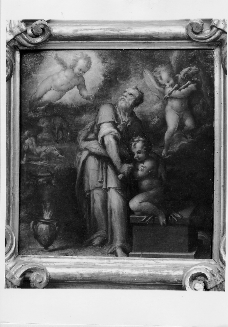 sacrificio di Isacco (dipinto, opera isolata) di Vasari Giorgio, Morandini Francesco detto Poppi (terzo quarto sec. XVI)