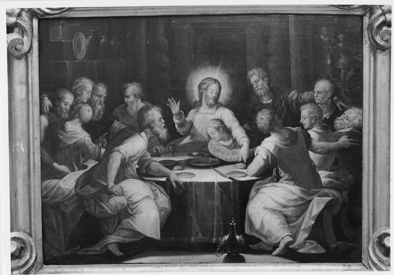 ultima cena (dipinto, opera isolata) di Vasari Giorgio (terzo quarto sec. XVI)