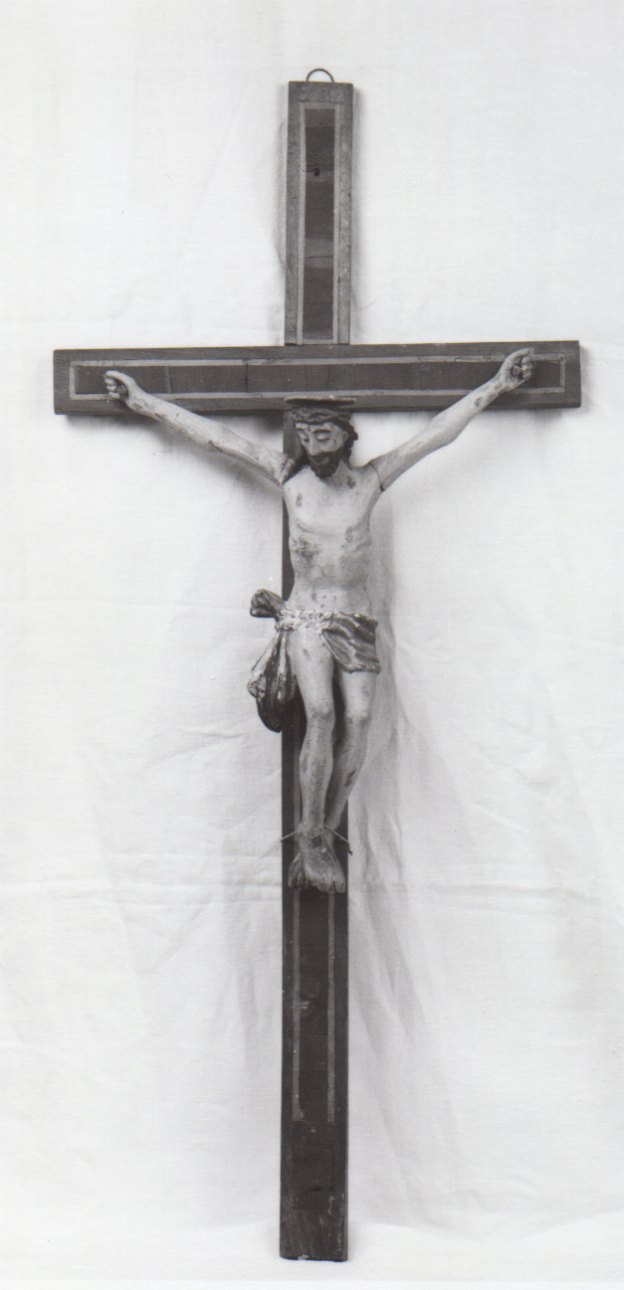 Cristo crocifisso (crocifisso, opera isolata) - bottega piemontese (fine/ inizio secc. XVIII/ XIX)