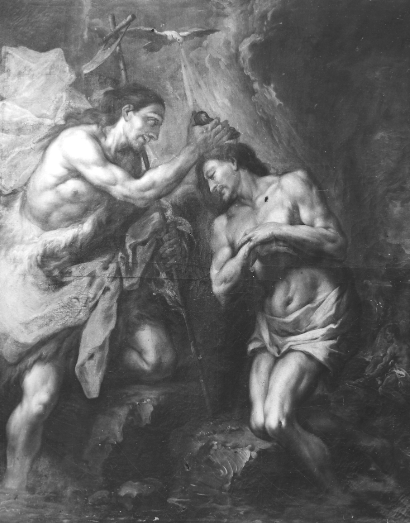 battesimo di Cristo (dipinto, opera isolata) di Pianca Giuseppe Antonio (metà sec. XVIII)