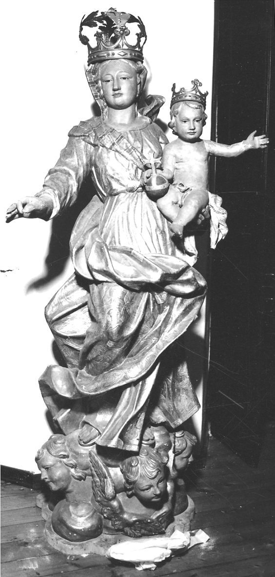Madonna del Rosario (statua, opera isolata) - ambito lombardo (metà sec. XVIII)