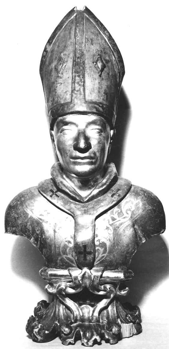 San Carlo Borromeo (reliquiario - a busto, serie) - ambito lombardo (prima metà sec. XVIII)